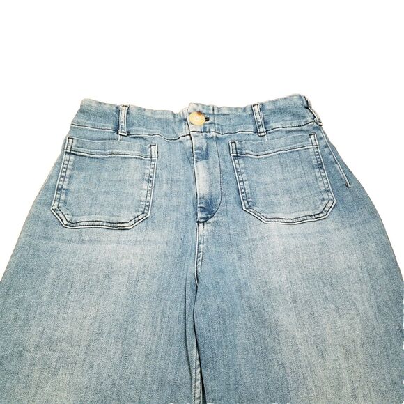 Maeve The Colette Jeans Women's Size 30 Wide Leg Patch Pocket Stretch (28.5x25) - Picture 2 of 6